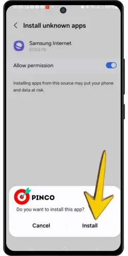 Download the Pinco app